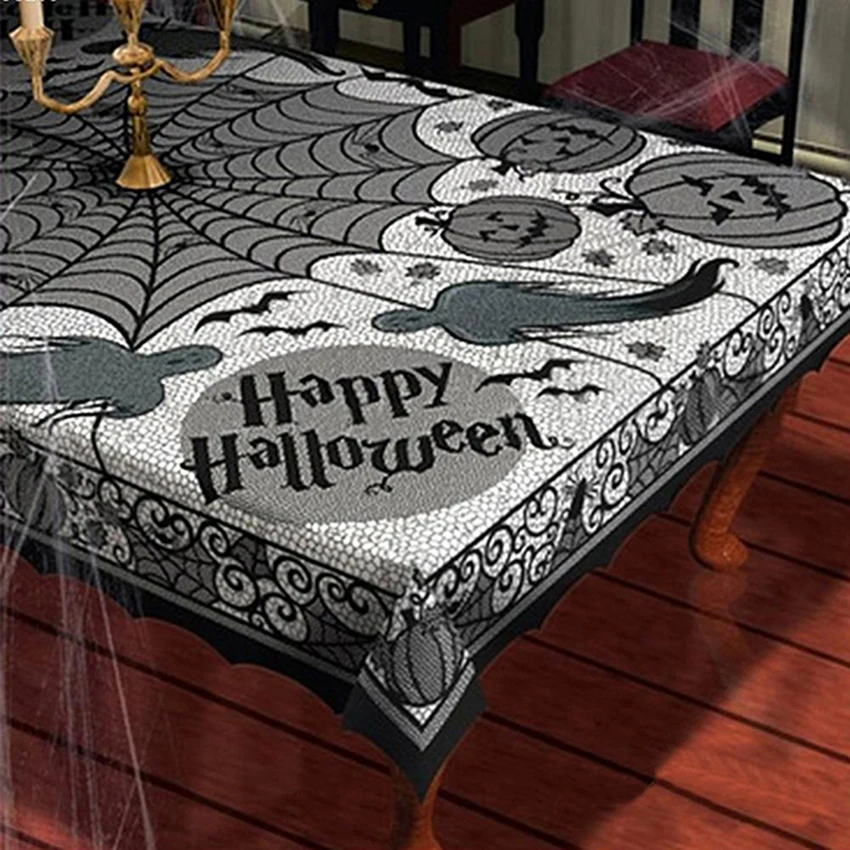 150210cm rustic halloween tablecloth decoration horror cobweb pumpkin decoration spider web design dining table - Spider Web Decoration 150210cm rustic halloween tablecloth decoration horror cobweb pumpkin decoration spider web design dining table - Spider Web Decoration