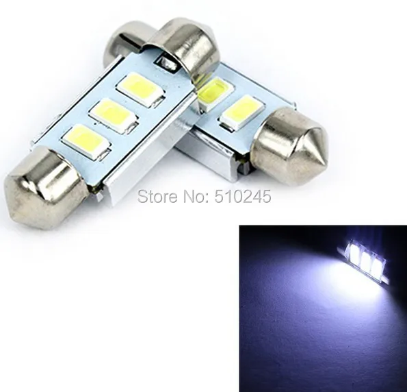 

30X new arrival Festoon 31mm 3 leds 5630 smd CANBUS Error Free LED Dome Light Car Reading License plate light 12V free shipping