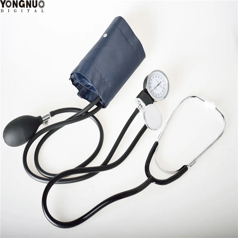 

arm working Manual blood pressure with stethoscope Manual pressure device medical stethoscope measurement of pressure