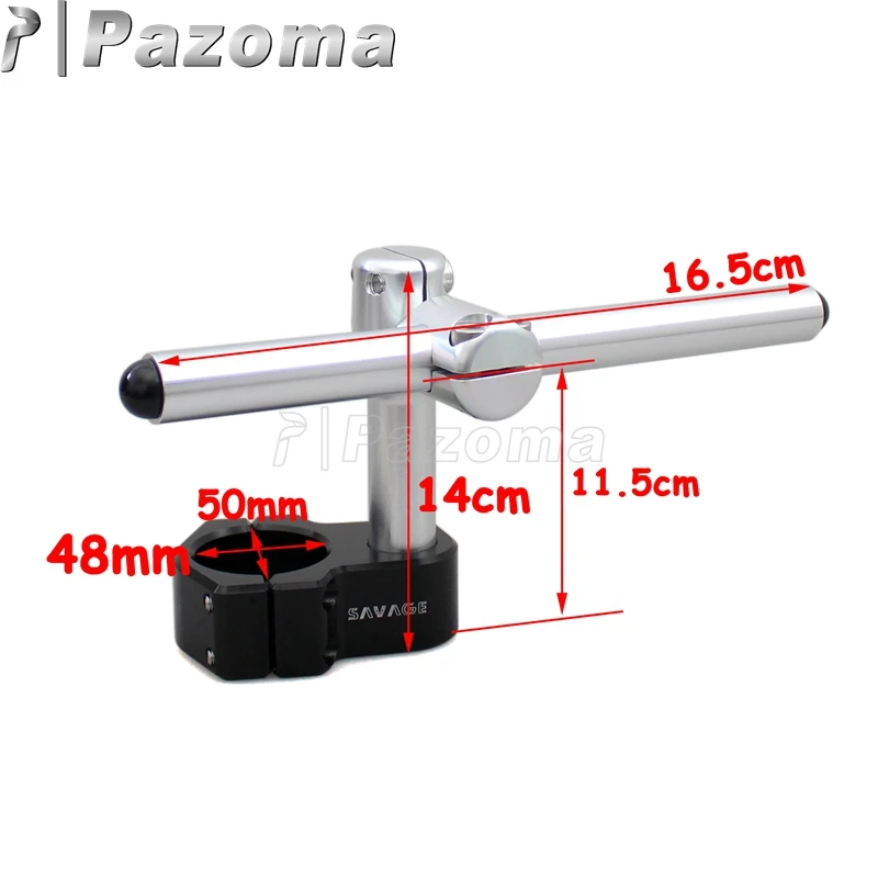 Алюминиевый 22 мм регулируемый зажим на руль универсальная рукоятка для 50 мм вилка мотоцикла