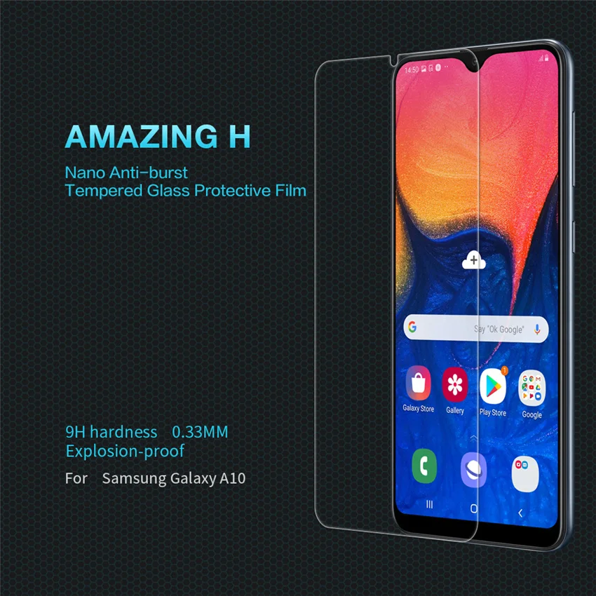 

For Samsung Galaxy A10 Tempered Glass NILLKIN Amazing H Tempered Glass Screen Protector Film For Samsung Galaxy A10