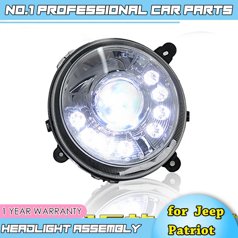 Автомобильные аксессуары для Jeep Patriot фары светодиодный 2010 2014 задний фонарь DRL Bi