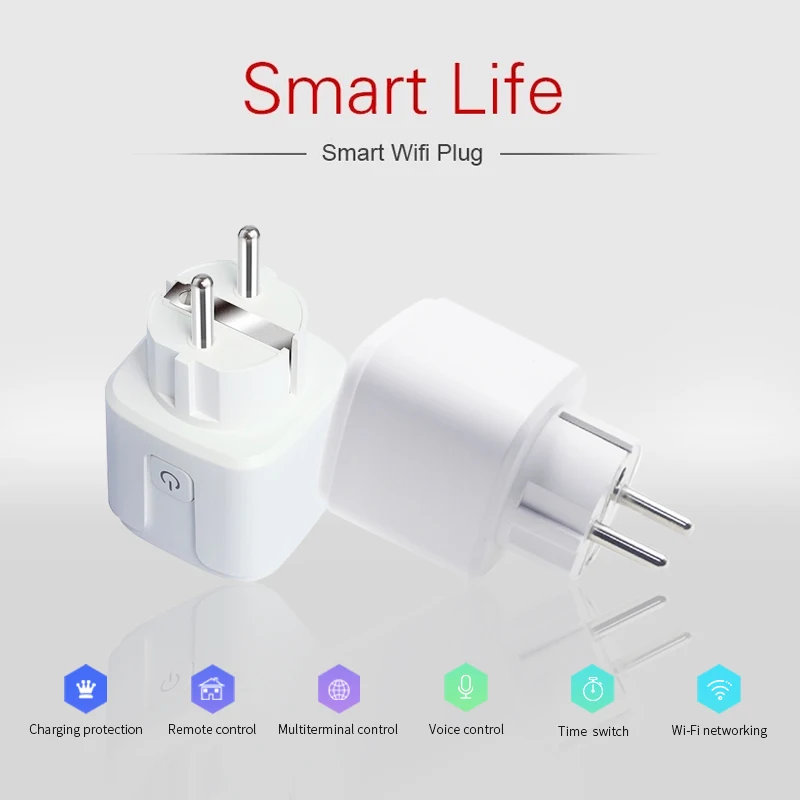 KMAX ЕС smart plug WiFi беспроводной удалить управление 16A розетка включение и выключение с приложением Alexa google home