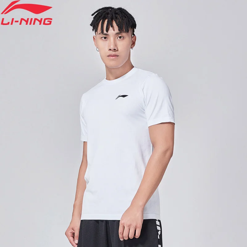 Li-Ning мужские баскетбольные майки на сухой моно футболка из пряжи 73.5% полиэстер 26.5% нейлоновая подкладка спортивные футболки топы ATSN043 MTS2781