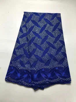 

African Lines Lace High Quality Swiss Net Lace French Voile Guipure tulle Mesh Lace Fabric With Stone For dress 5yards/lot j25-3