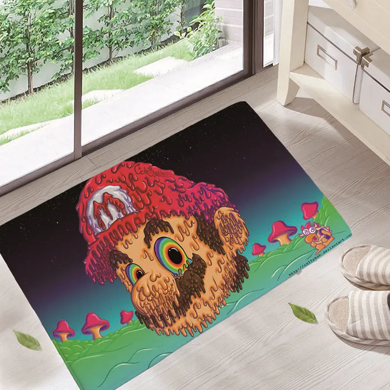 Прочные коврики для входной двери Забавные милые Коврики С Рисунком Тигра легкие