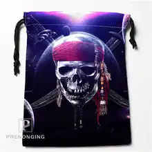 Пользовательские Galaxy череп сумки на шнурке Печать Мода Путешествия хранения мини сумка плавать Туризм игрушка мешок размер 18x22 см#171208-07