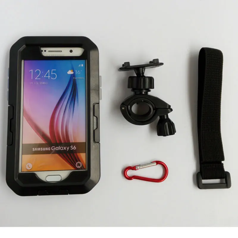 IPX8 Protective Phone Cases Motorcycle Bike Waterproof Case for Samsung Galaxy S7 S6 S6 Edge S5