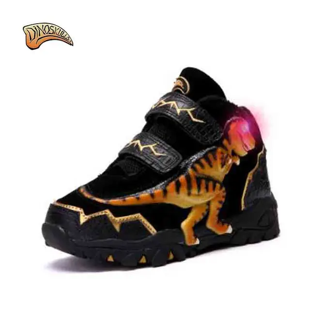 Dinoskulls Dinosaur Shoes boy Boots winter 2018 new children Genuine