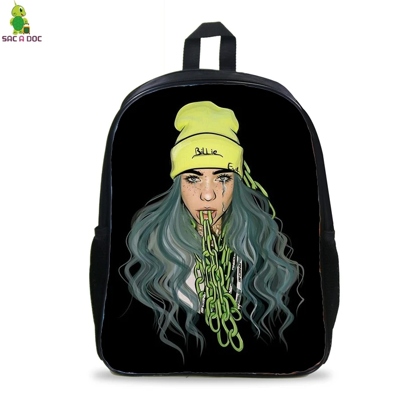 16 дюймов Billie Eilish, школьная сумка, рюкзак, детские сумки, Детские рюкзаки для подростков, девочек, мальчиков, дорожная сумка, Mochilas Escolares