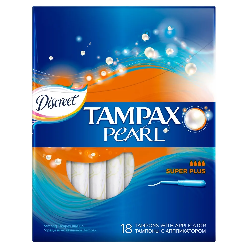 TAMPAX Discreet Pearl Female sanitary napkins with applicator Super Plus Duo 18pcs