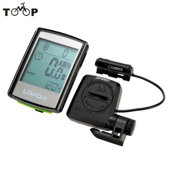 

Lixada Multi-Function LED Display Bicycle Computer Waterproof Wireless Bike Odometer Speedometer Cadence Cycling Computer