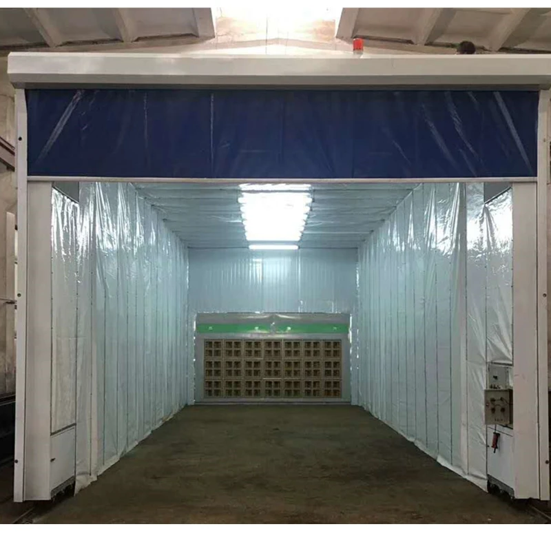 

Open Face Retractable Mobile Telescopic Paint Spray Booth for Large Workshop