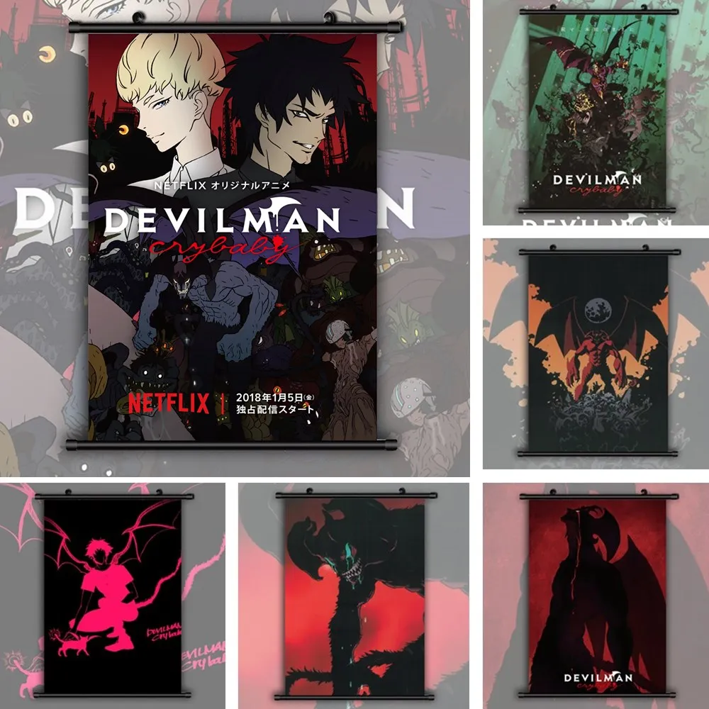 

DEVILMAN crybaby Anime Manga Wall Poster Scroll Home Decoration Wall Art