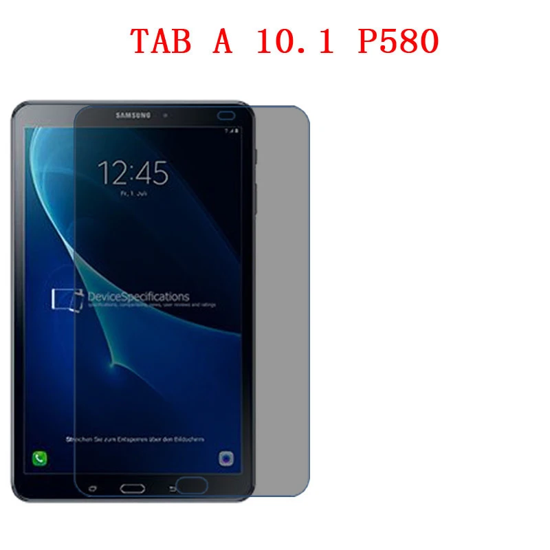 For samsung TAB A 10.1 T580 laptop screen Privacy Screen Protector