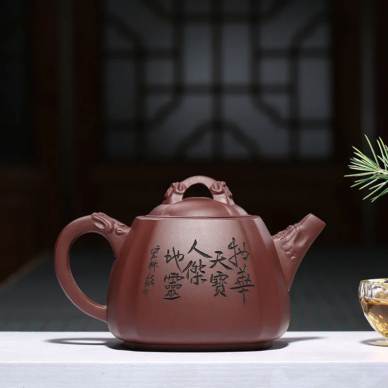 Yixing Рекомендуемые производители чая продают металлический пурпурный грязевой откачки угол квадратный рекомендованный поколение поставки