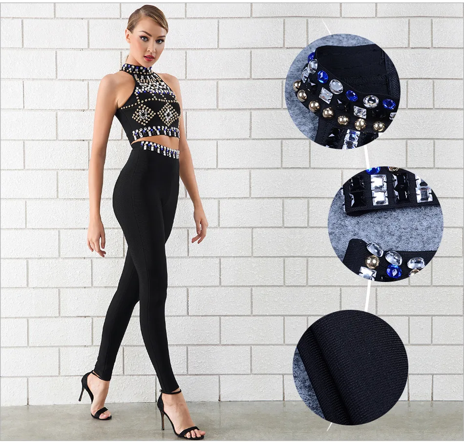 Supérieure La En O Night Nouveau Longueur Pour Sexy Perles Gros Club Manches Qualité Bandage 2019 Toute Femmes Sans Con Costume Corps cou R4xTgqREw