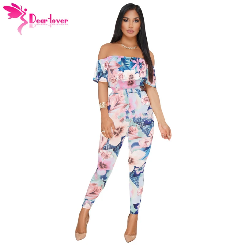 Pink and blue jumpsuit Clearance