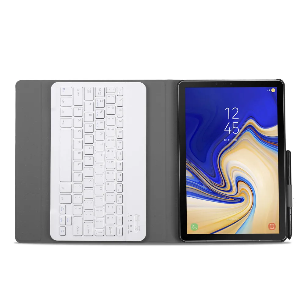 Для Samsung Galaxy Tab S4 10,5 SM T830 T835 чехол с Беспроводной США bluetooth-клавиатура для планшета Обложка Flip Стенд из искусственной кожи чехол