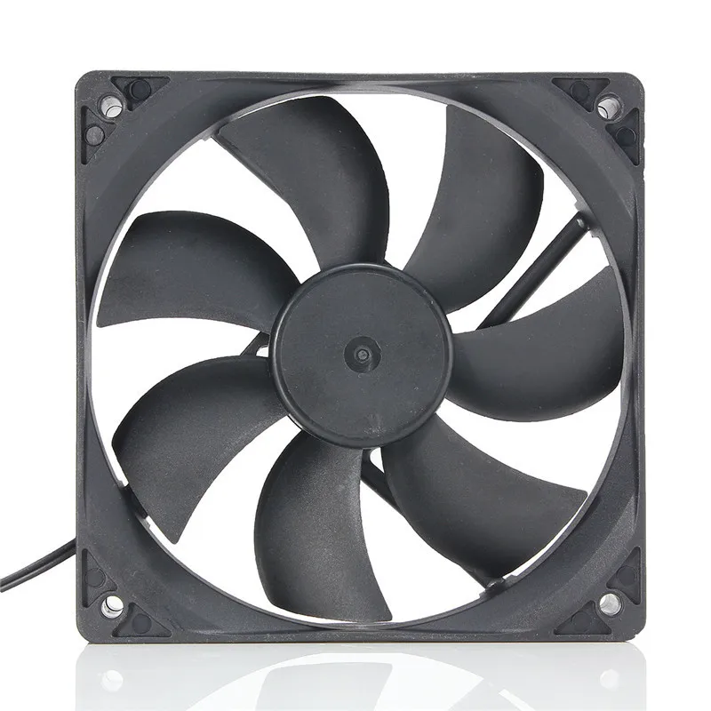 أسود USB مروحة التبريد الصامت الكمبيوتر سطح المكتب حالة PC CPU DC 5 فولت 120x120x25 ملليمتر فرش الكمبيوتر مسند تبريد للاب توب مدمج به مكبر صوت مروحة