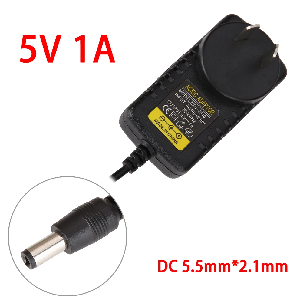 Адаптер питания AC 110 V/220 V к DC 5V трансформатор освещения 1A питания со светодиодной полосой адаптер для CC tv сетевая tv-приставка Великобритания ЕС США AU