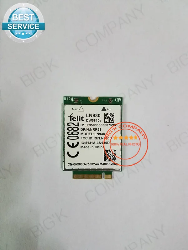 JINYUSHI for LN930 NRR39 NGFF Module Card for Dell Wireless DW5810e Venue 11 Pro 4G LTE