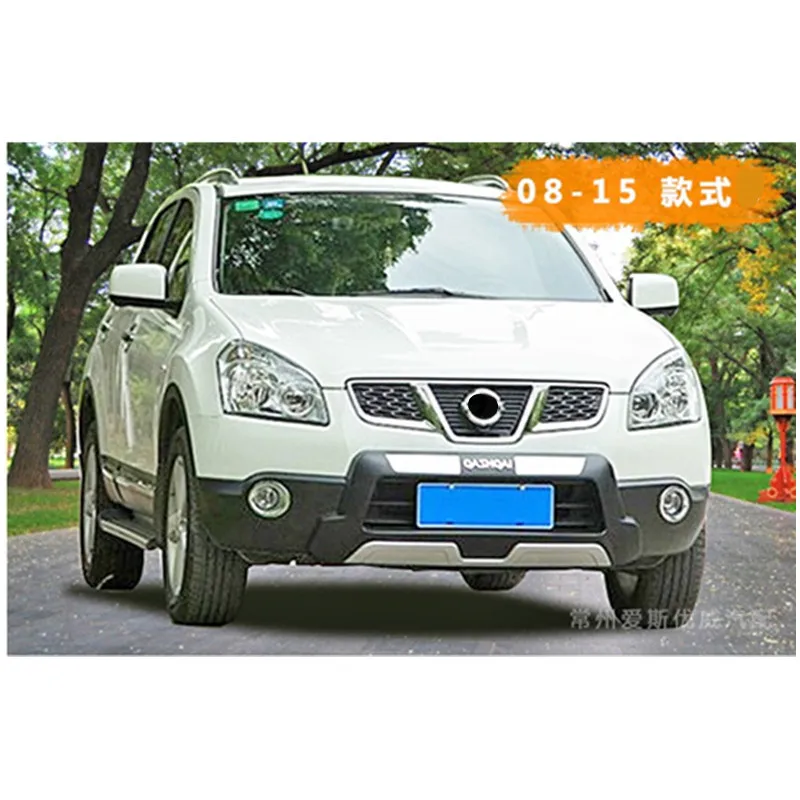 Автомобильный Стайлинг для NISSAN QASHQAI 2008- Передний+ задний бампер диффузор бамперы для губ защитная накладка АБС хромированная отделка