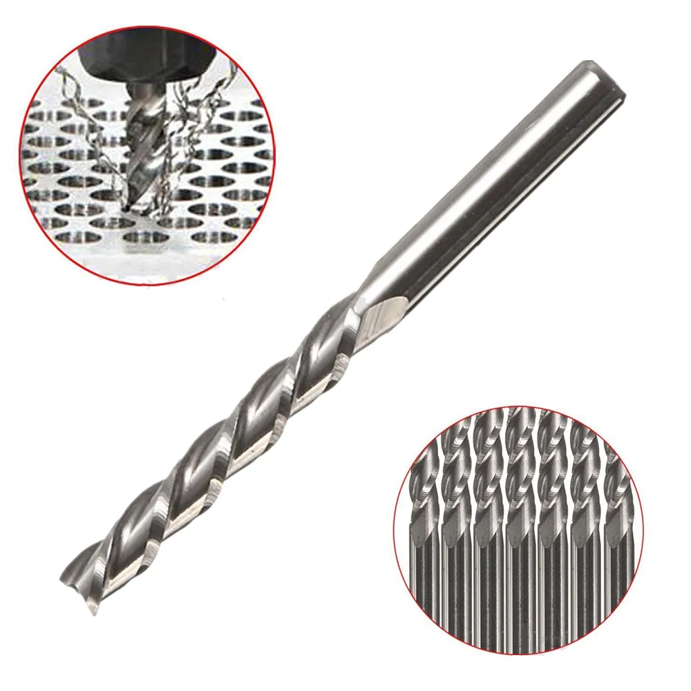 

1pc 1/8" Shank Milling Cutter 3 Flute Router Bit End Mill For Milling Cutter Tools