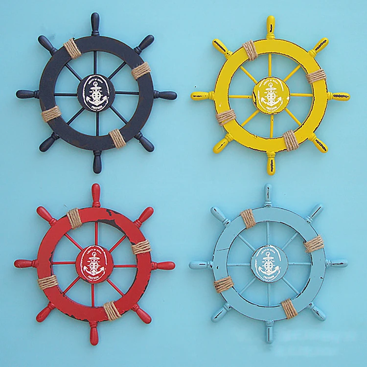Online Get Ship Steering Wheel Decor Aliexpress Hangings Nautical Wood Boat Ship Steering Wheel Marine Beach Home Wall Decor Multi Colors Crafts