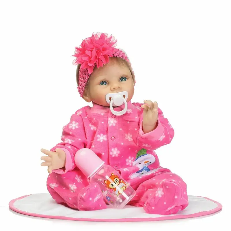 55cm Soft Silicone Reborn Baby Boy Dolls Toy Lifelike ...