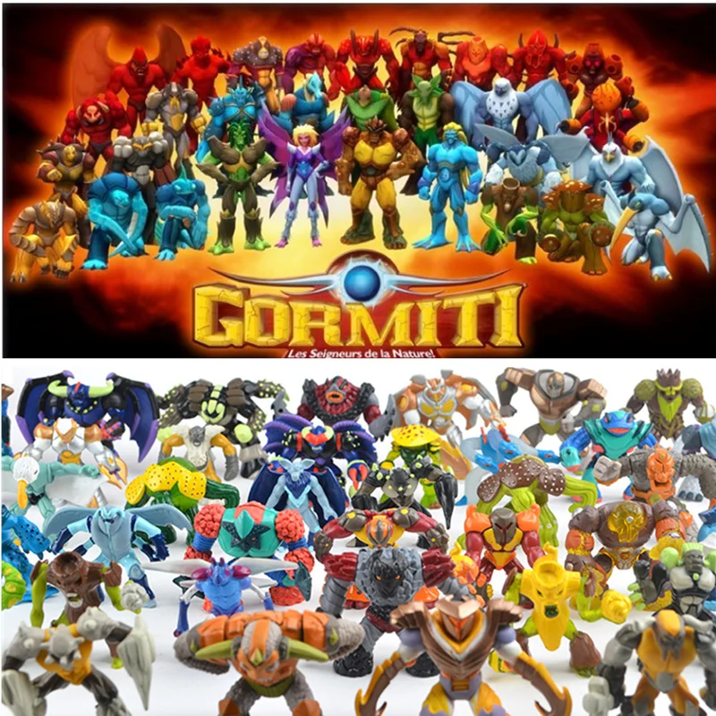 

Original Gormiti monster Warrior PVC Action Figures Anime Cartoon toys mini dolls for kids(random send)