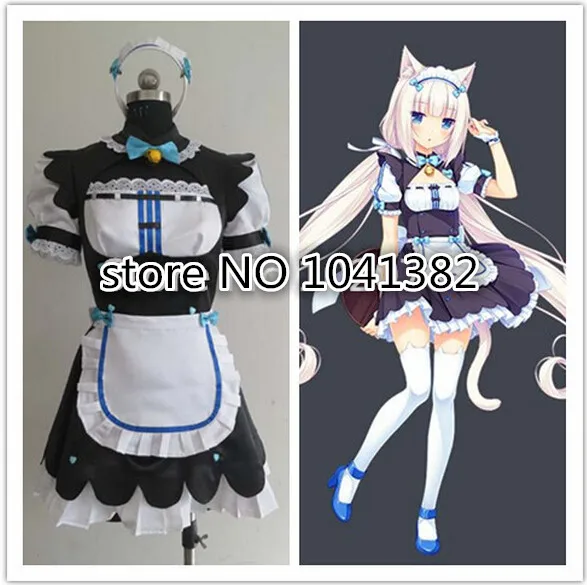 

New Nekopara Vanilla maid Cosplay Costume any size