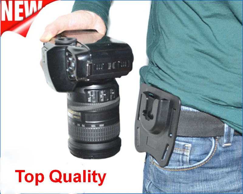 

Free Shipping! COMLYO Professional KiOra K-BM1 Tripod Mount Clip Belt mount for Canon/Nikon SLR DSLR camera base for mounting