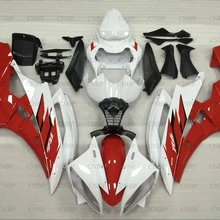 YZFR6 2006-2007 обтекателя YZF600 R6 2006 Обтекатели для Yamaha YZFR6 2007 Белый Красный обтекатель abs