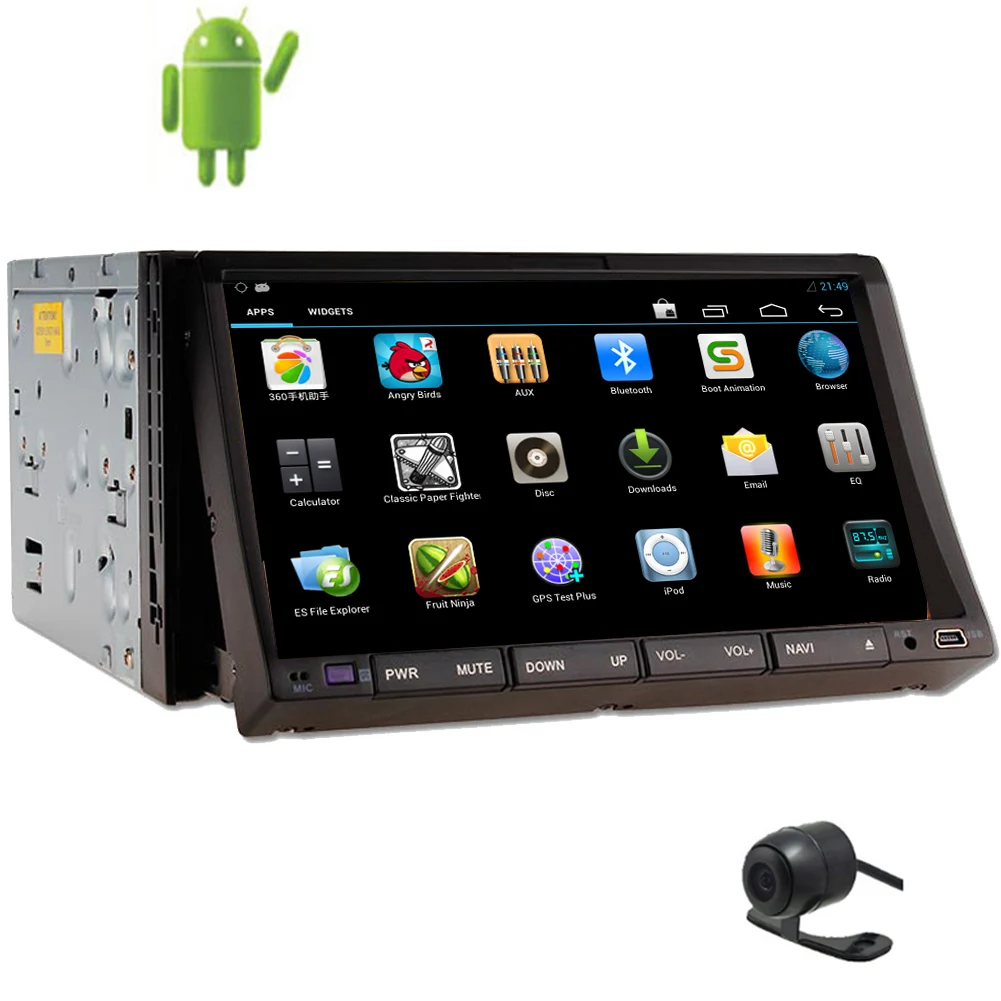 Discount Eincar Head Unit Music Capacitive Video FM Android 5.1 Car DVD CD player Bluetooth Radio Auto Autoradio WiFi RDS GPS Stereo PC 9