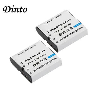 

Dinto 2pcs 1500mAh 3.7V NP-40 CNP-40 CNP40 NP40 Replacement Digital Camera Battery for Casio EX-Z40 Z50 Z55 Z57 FC100