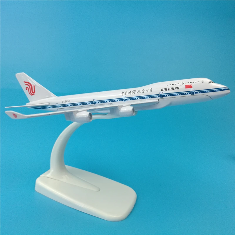 16 см Air China Боинг B747 модель самолета из сплава B 2456 дыхательных путей Аэробус Китай