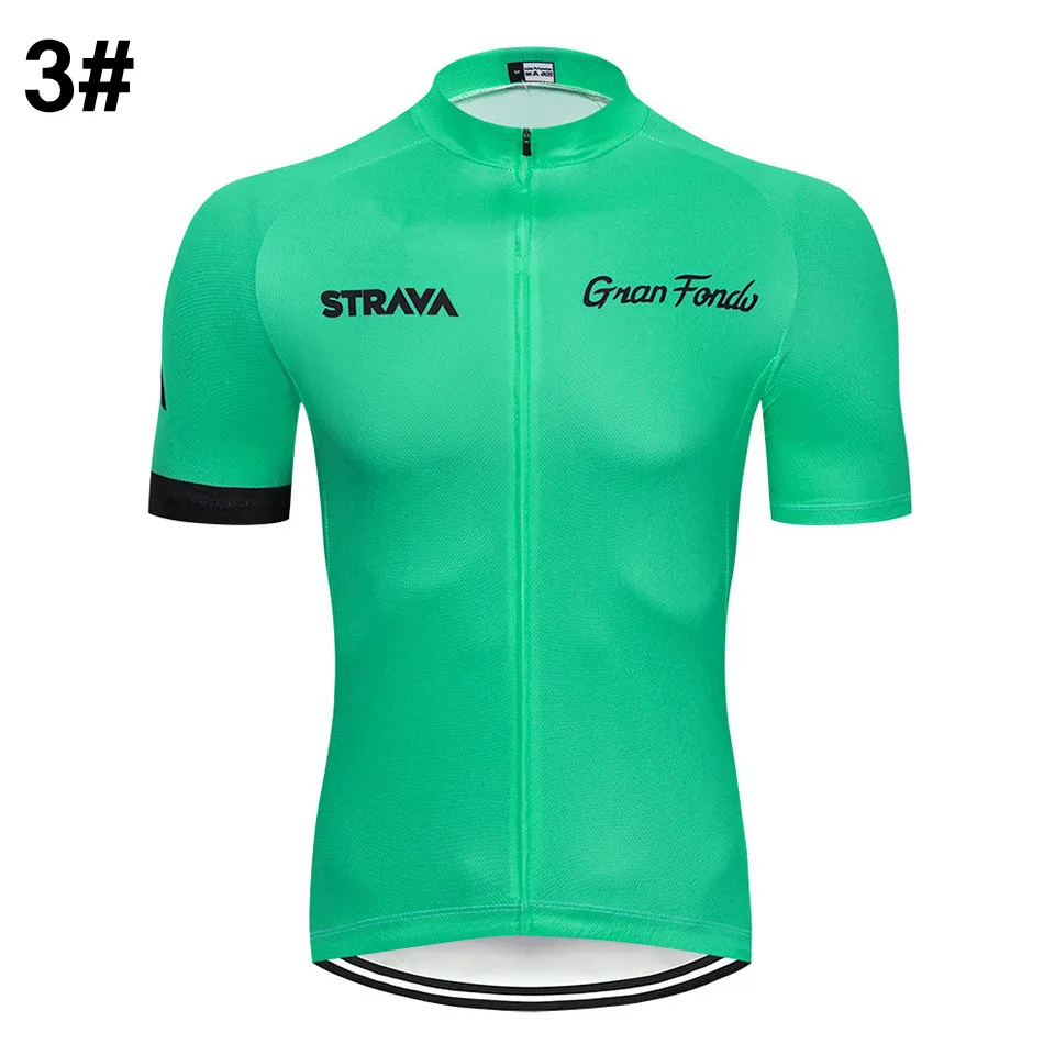 STRAVA Велоспорт Джерси топы Летняя одежда для велосипедных гонок Ropa Ciclismo короткий рукав MTB футболка для езды на велосипеде Майо Ciclismo - Цвет: 2