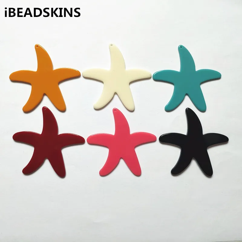 

New arrival! 60x59mm 50pcs Acrylic starfish-shape charms for earrings accessories,Earring parts ,Jewelry making