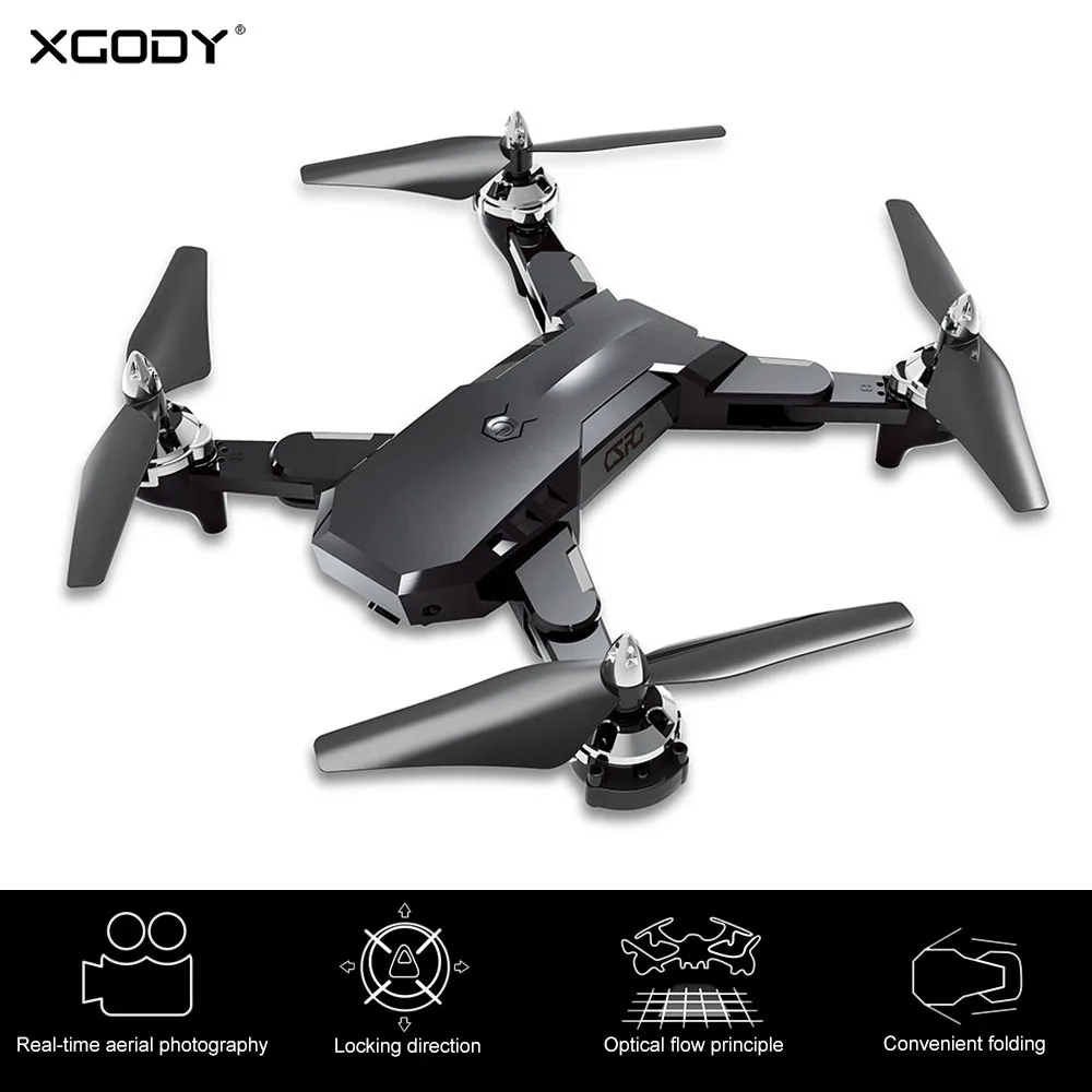 XGODY CS7 складной Квадрокоптер с дистанционным управлением 1080P HD FPV Камера 2 4G WI FI