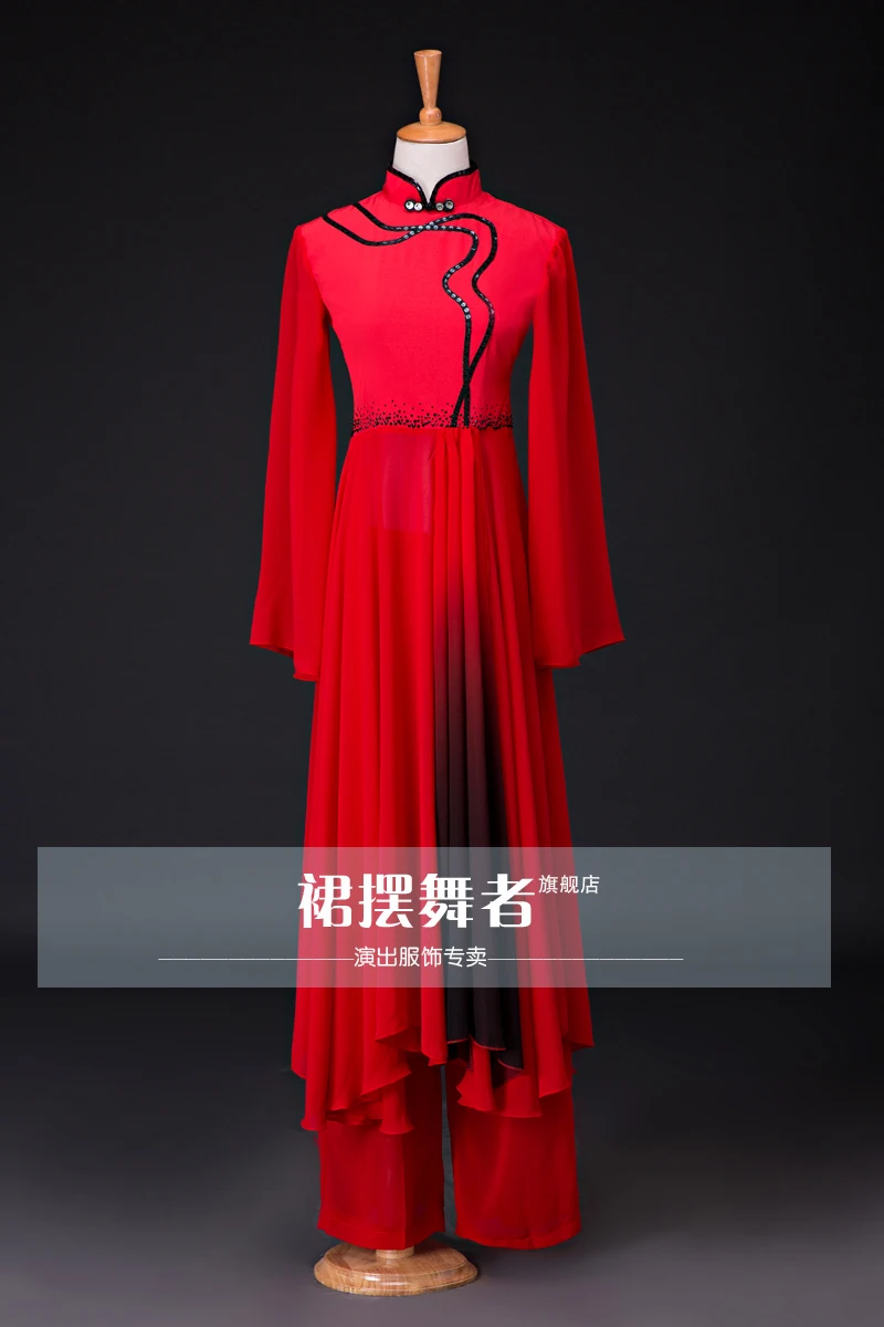 (0111) woman Chinese Classical dance clothes Hanfu ancient costume fairy poetic fan/umbrella dance wear Theatre performance