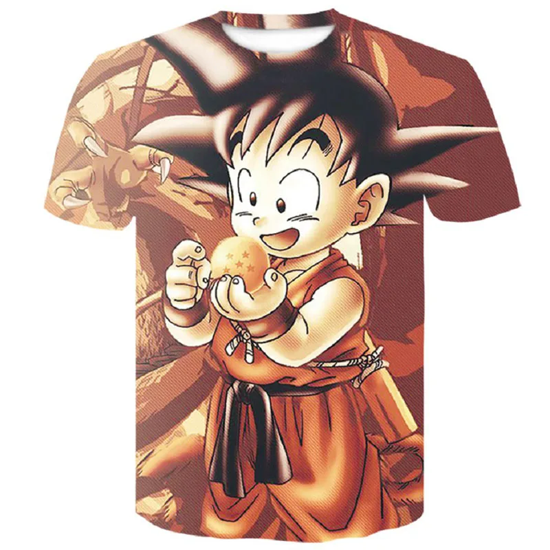 Манга dragon ball z Super Saiyan Son Goku, аниме, летняя 3D печать, новинка, модные футболки, топы для мужчин/мальчиков, мультяшная Повседневная футболка - Цвет: 10