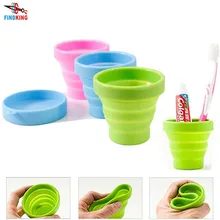 Findking Портативный силиконовые выдвижной складной бутылки с водой Открытый путешествия телескопическая складная мягкая чашка питьевой кружка