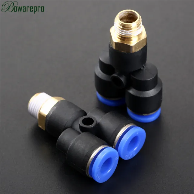 bowarepro Pneumatic Y Union Connector Male Quick Push Pneumatic Fitting