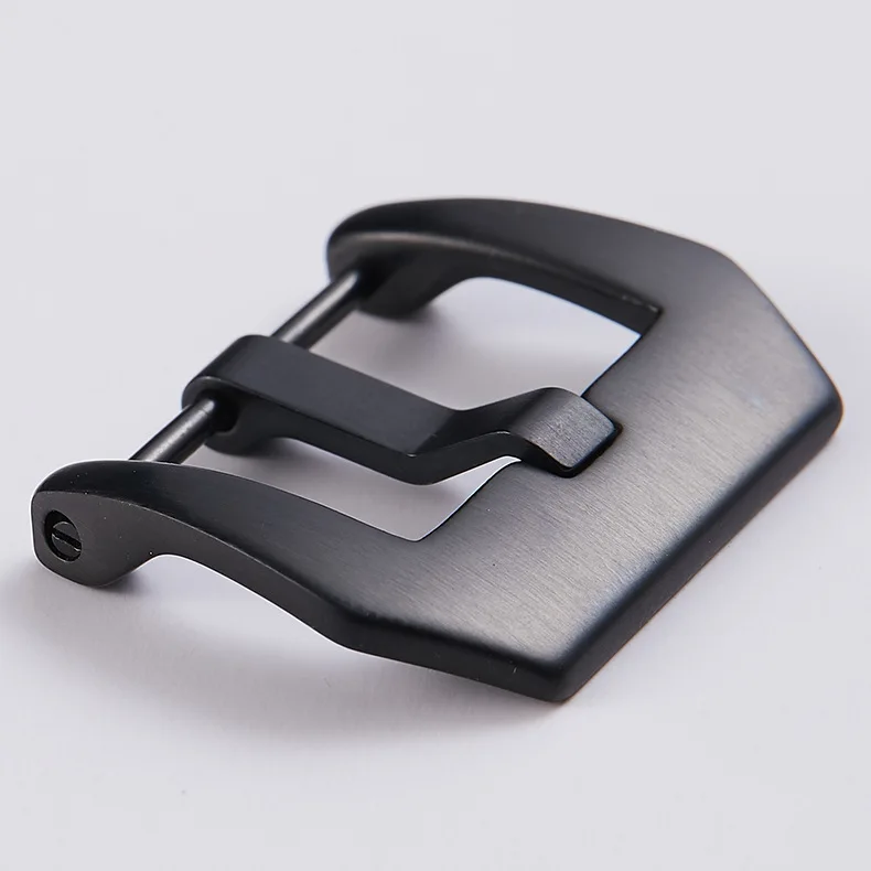30pcs/lot Watch Buckle Stainless Steel Watch Buckle Silver and Black Color Dull Polish Style 18mm 20mm 22mm 316L Replacement