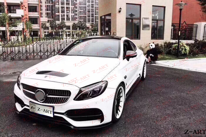 Z ART комплект широкого корпуса для C63 AMG Coupe 2015 2019 тюнинга кузова W205 2 двери набор