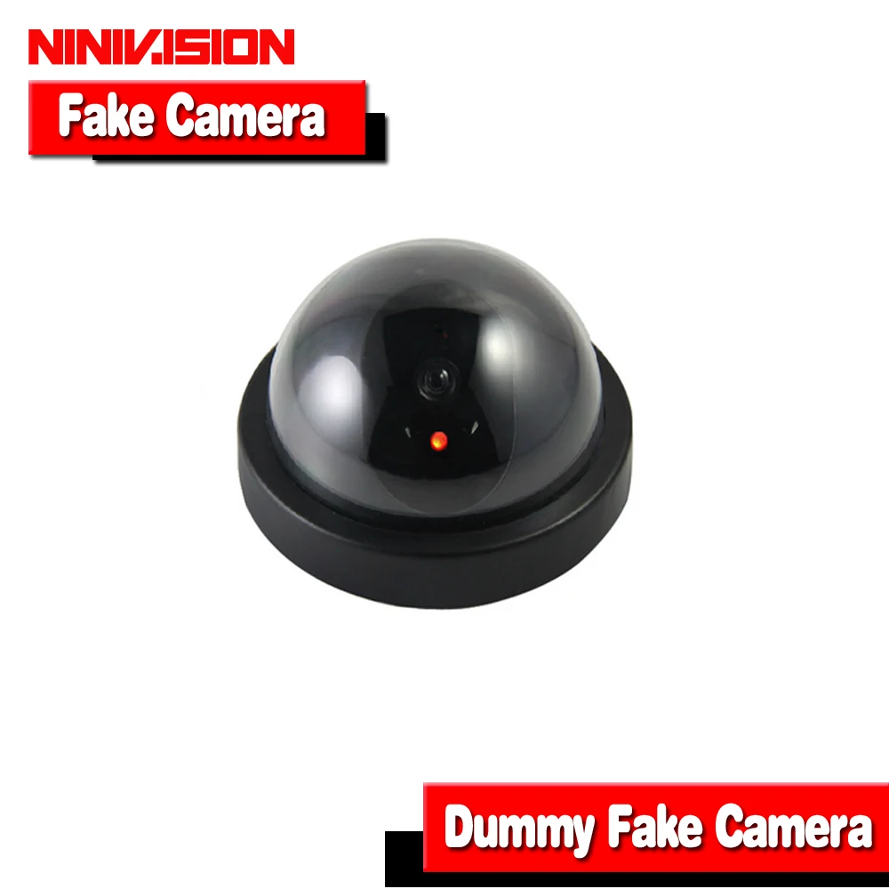 Surveillance Dummy Flash Blinking LED Fake dome camera home CCTV