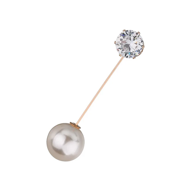 

Hot Sale High Quality Crystal Brooch Pin Vintage Style Imitation Pearl Brooches Wedding Accessories Jewelry For Women