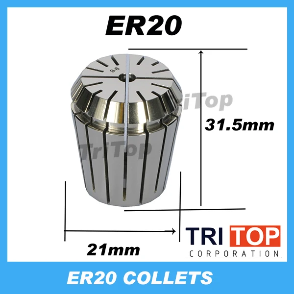 Tanie Wysoka precyzja ER20 dokładność 0.005mm tuleja sprężynowa do frezowanie CNC narzędzie tokarskie sklep