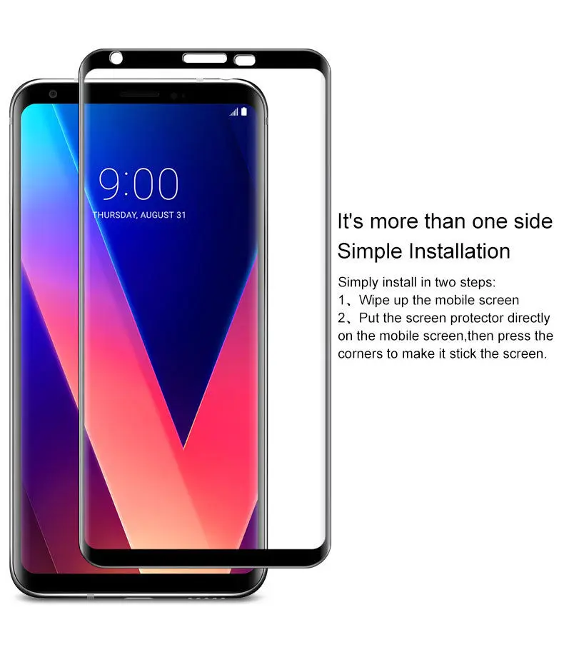 

Tempered Glass For LG V3 2018 Fortune V30 Plus X POWER 2 Screen Protector For LG Aristo 2 V20 V30 V40 Protective Glass Film